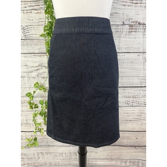 Converse One Star Skirt size 28 Denim Jean Straight Knee Casual Stretch Slim - Picture 2 of 11